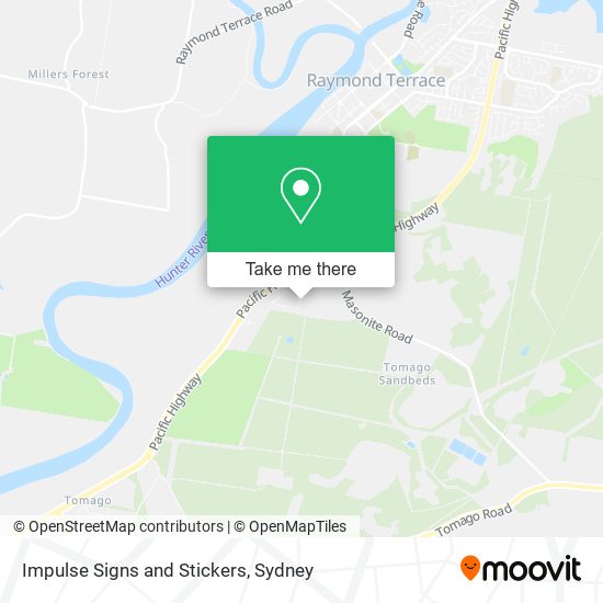 Impulse Signs and Stickers map