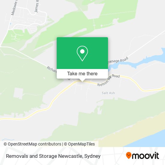 Removals and Storage Newcastle map