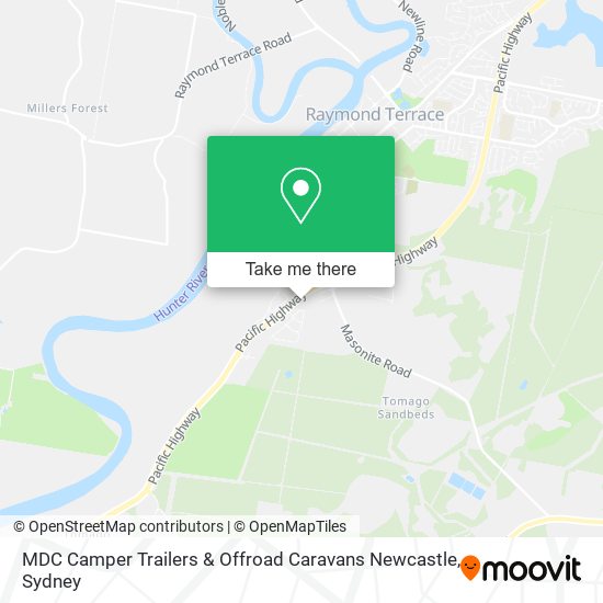 MDC Camper Trailers & Offroad Caravans Newcastle map