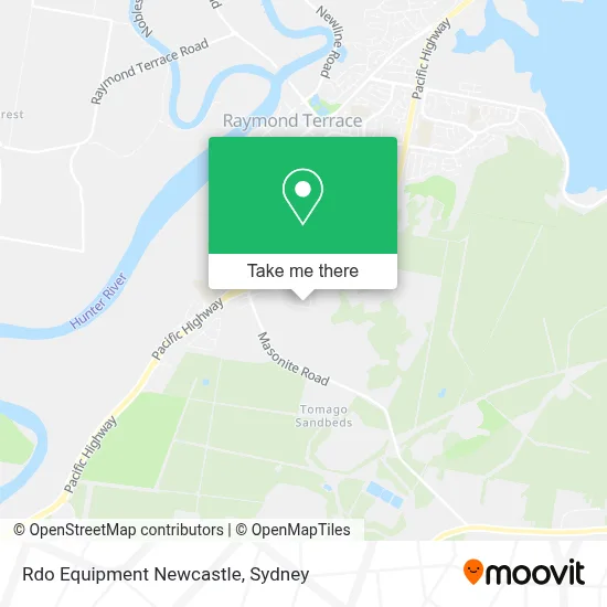 Mapa Rdo Equipment Newcastle