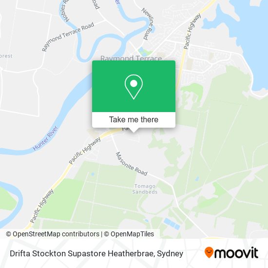 Drifta Stockton Supastore Heatherbrae map