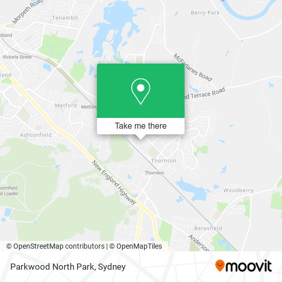 Parkwood North Park map