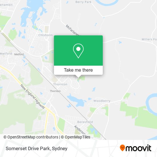 Somerset Drive Park map