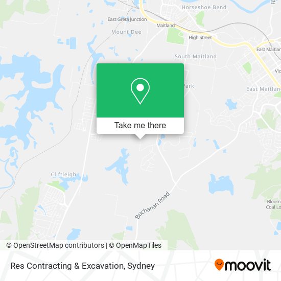 Res Contracting & Excavation map