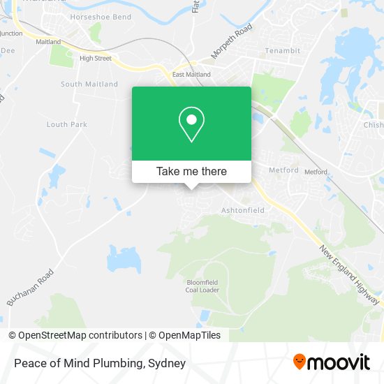 Peace of Mind Plumbing map