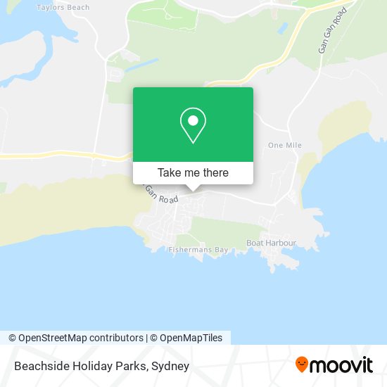 Beachside Holiday Parks map