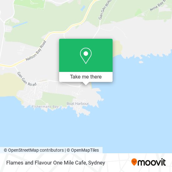 Flames and Flavour One Mile Cafe map