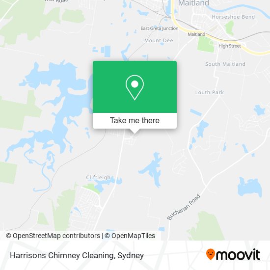 Harrisons Chimney Cleaning map