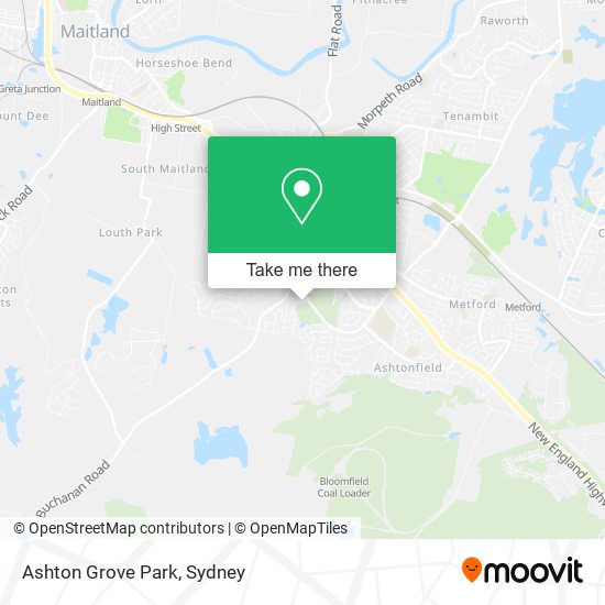 Ashton Grove Park map