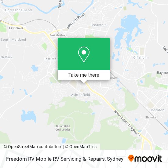 Mapa Freedom RV Mobile RV Servicing & Repairs