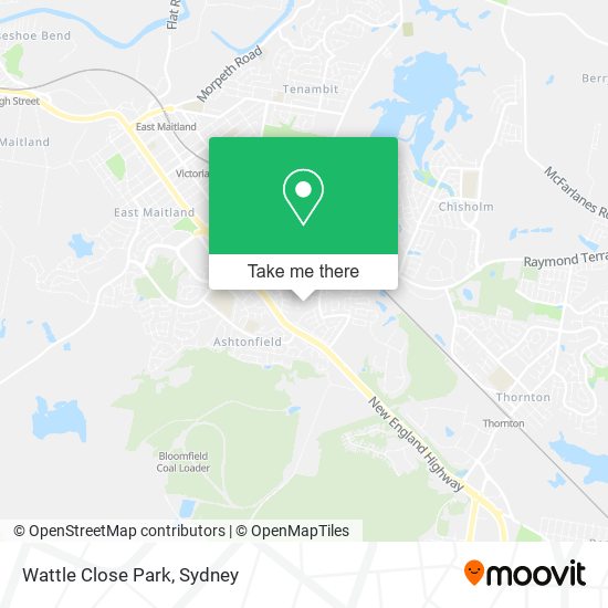 Wattle Close Park map