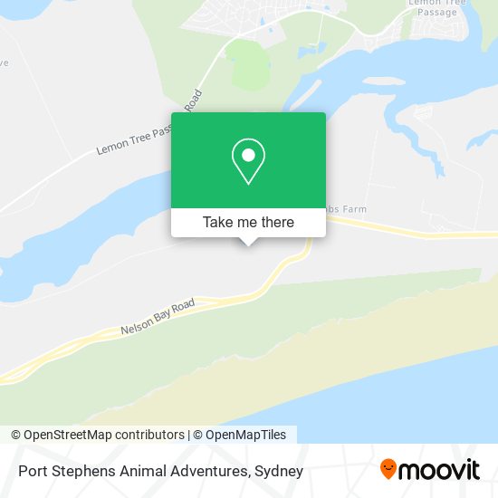 Mapa Port Stephens Animal Adventures