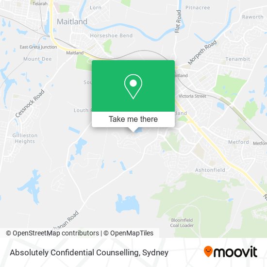 Absolutely Confidential Counselling map