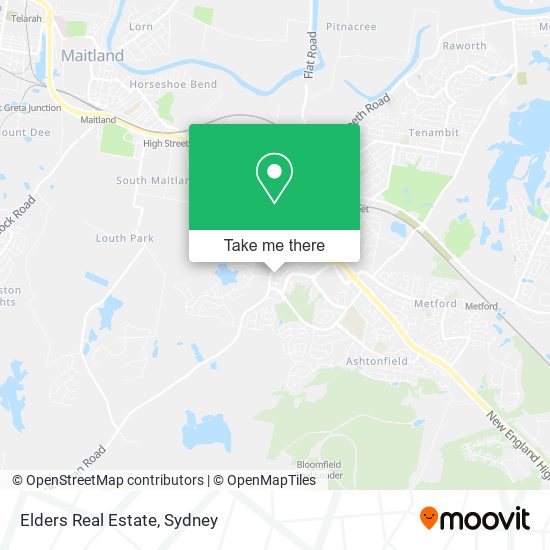 Elders Real Estate map