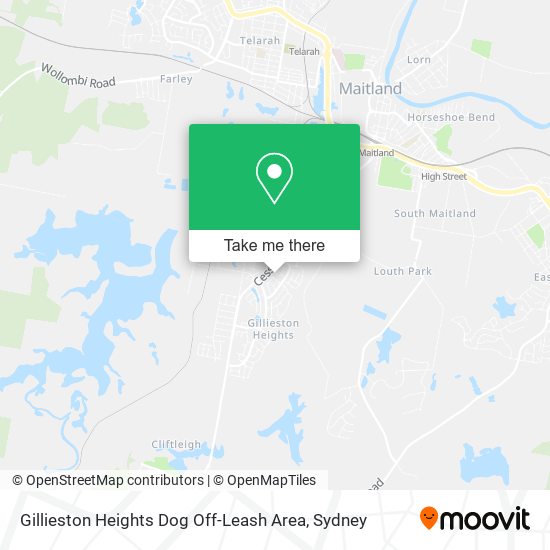 Gillieston Heights Dog Off-Leash Area map