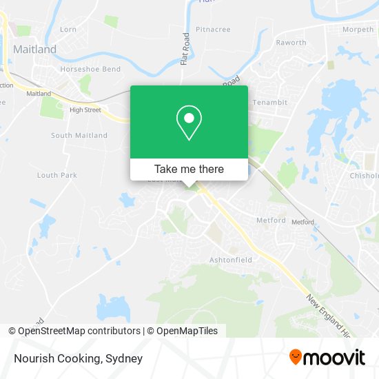 Nourish Cooking map