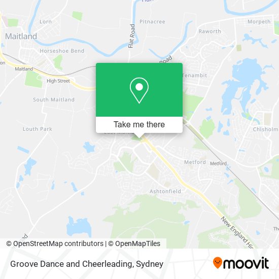 Groove Dance and Cheerleading map