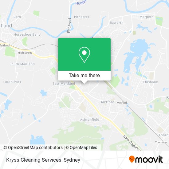 Kryss Cleaning Services map