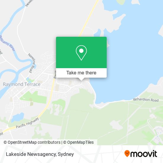 Lakeside Newsagency map