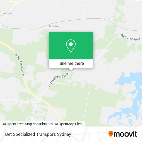 Bet Specialized Transport map