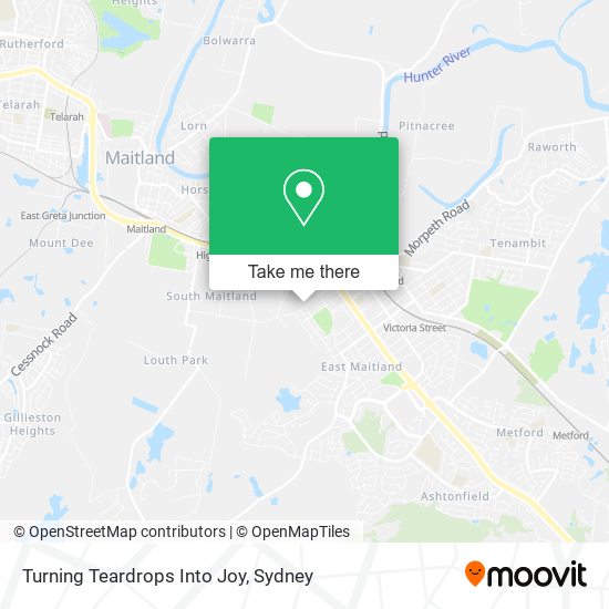 Turning Teardrops Into Joy map