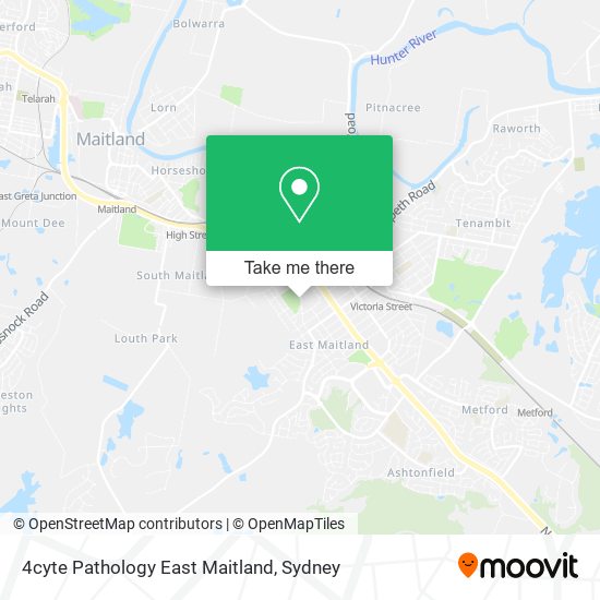 Mapa 4cyte Pathology East Maitland