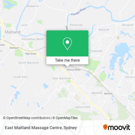 East Maitland Massage Centre map