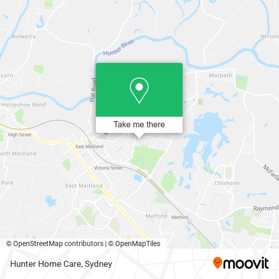 Hunter Home Care map