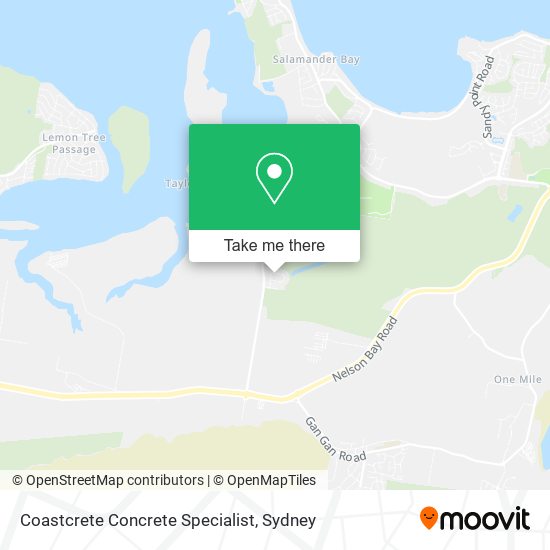 Coastcrete Concrete Specialist map
