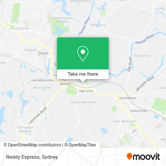 Reddy Express map