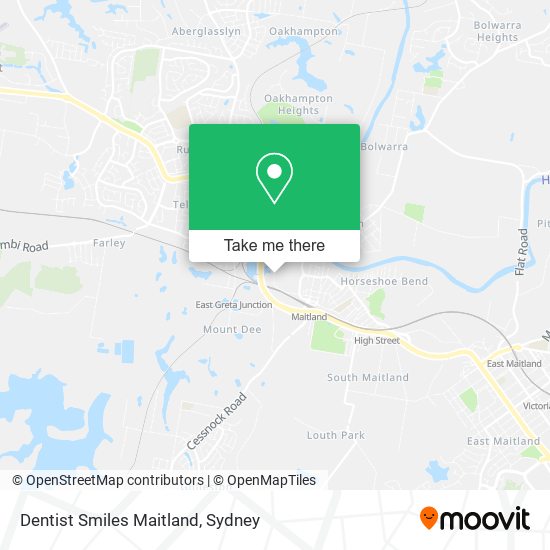 Dentist Smiles Maitland map