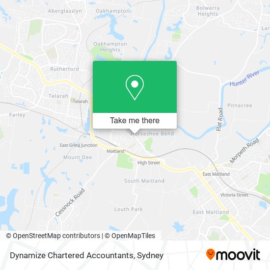 Dynamize Chartered Accountants map