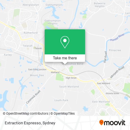 Extraction Espresso map