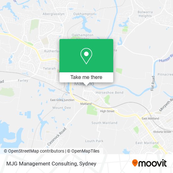 MJG Management Consulting map