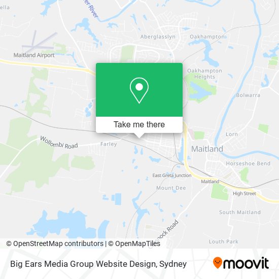 Big Ears Media Group Website Design map