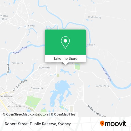 Robert Street Public Reserve map