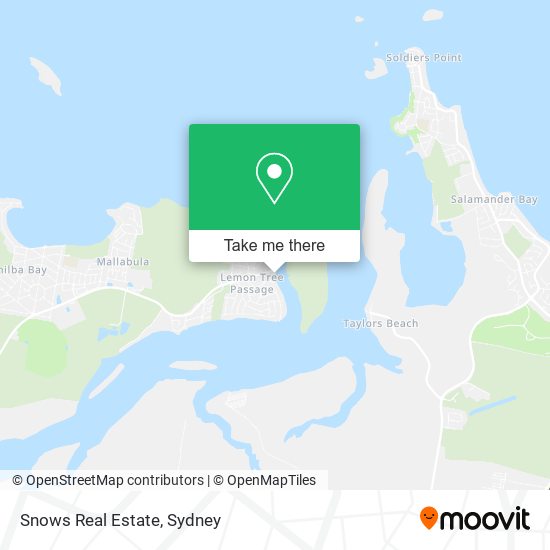 Snows Real Estate map