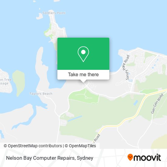 Mapa Nelson Bay Computer Repairs