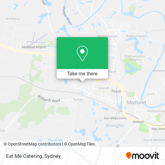 Eat Me Catering map