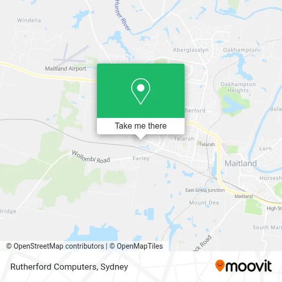 Rutherford Computers map