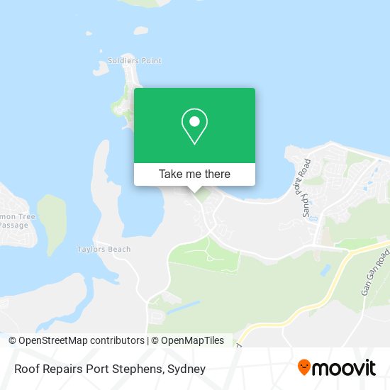 Roof Repairs Port Stephens map