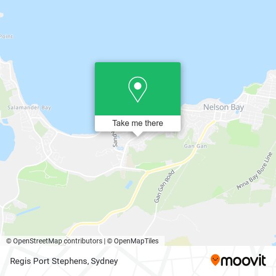 Mapa Regis Port Stephens