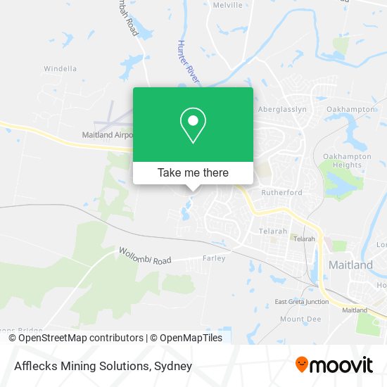 Mapa Afflecks Mining Solutions