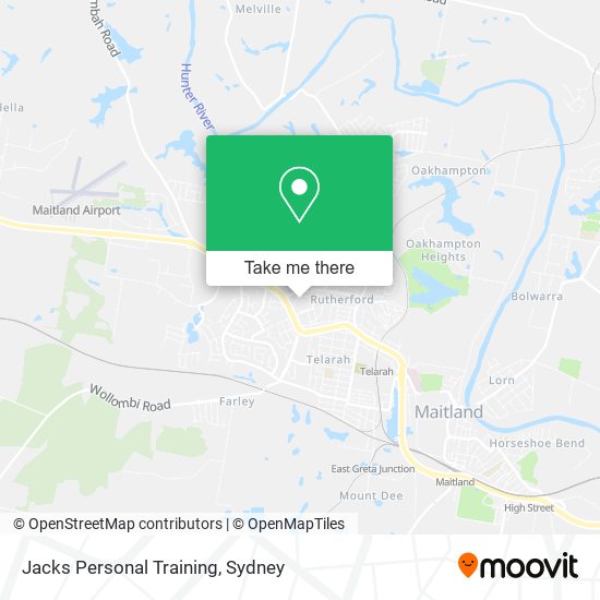 Mapa Jacks Personal Training