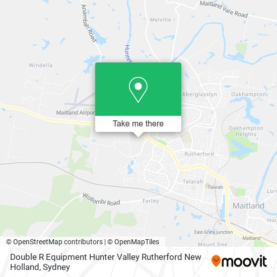 Mapa Double R Equipment Hunter Valley Rutherford New Holland