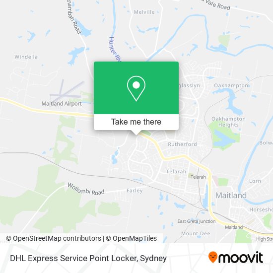 DHL Express Service Point Locker map