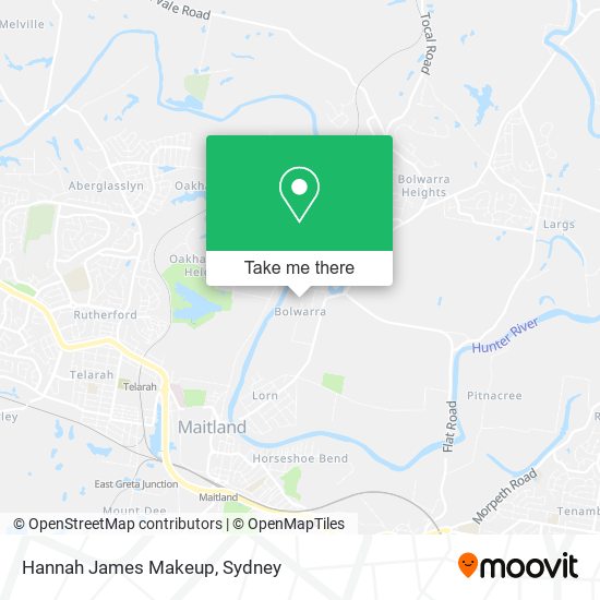 Hannah James Makeup map