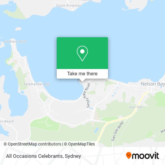 All Occasions Celebrants map