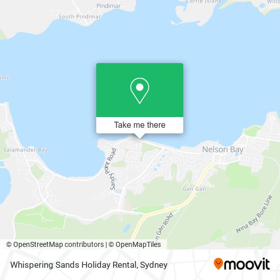 Whispering Sands Holiday Rental map