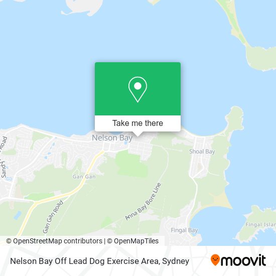 Nelson Bay Off Lead Dog Exercise Area map